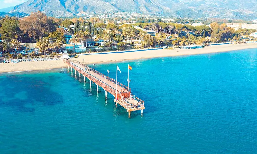 Marbella beach view